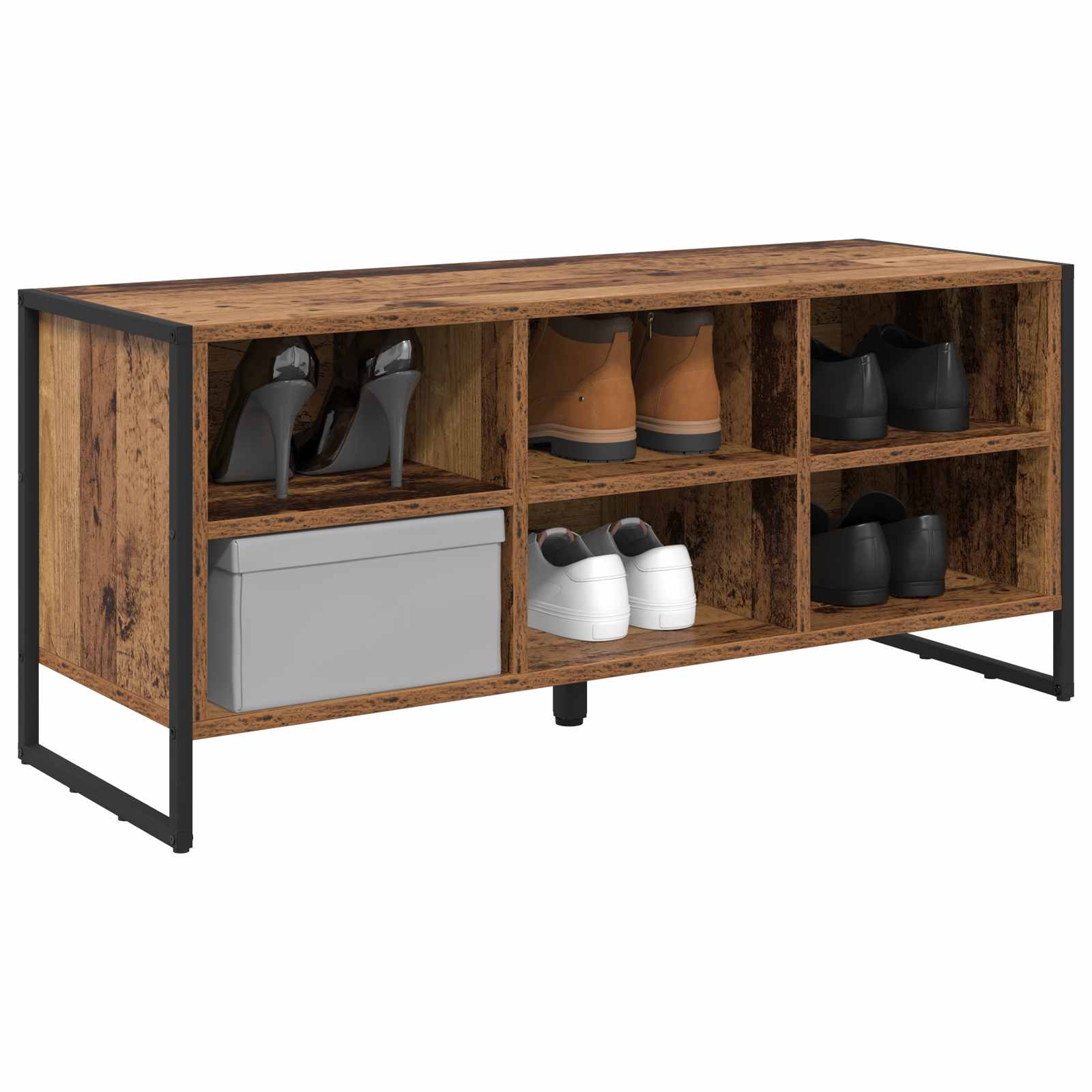Schuhschrank Altholz 100 x 35 x 44 cm Holzwerkstoff
