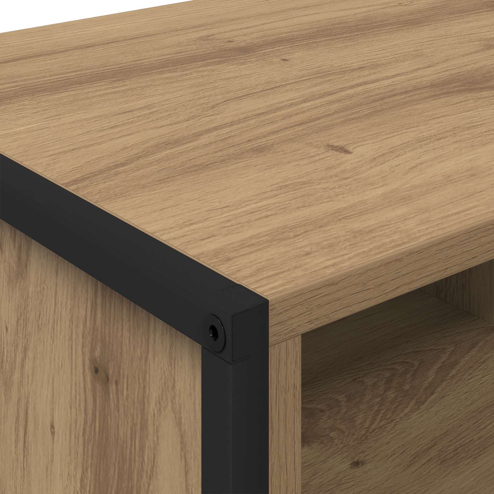 Schuhschrank Kunsthandwerk Eiche 100 x 35 x 44 cm Holzwerkstoff