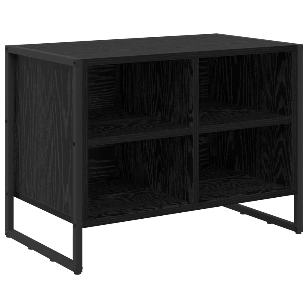 Schuhschrank Schwarz Eichen-Optik 60 x 35 x 44 cm Holzwerkstoff