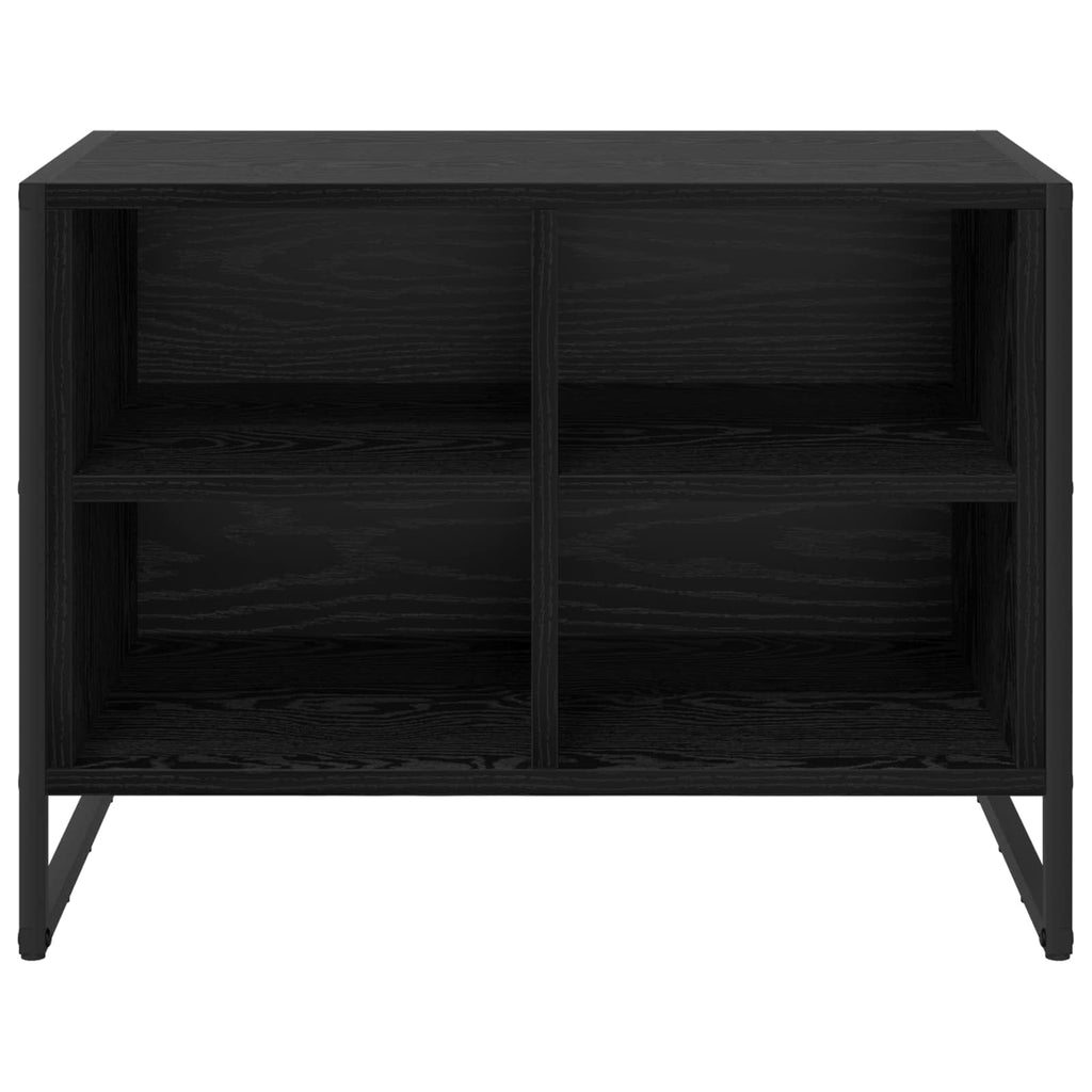 Schuhschrank Schwarz Eichen-Optik 60 x 35 x 44 cm Holzwerkstoff