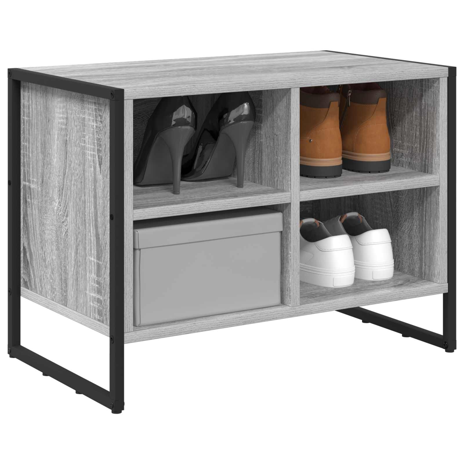 Schuhschrank Graues Sonoma 60 x 35 x 44 cm Holzwerkstoff