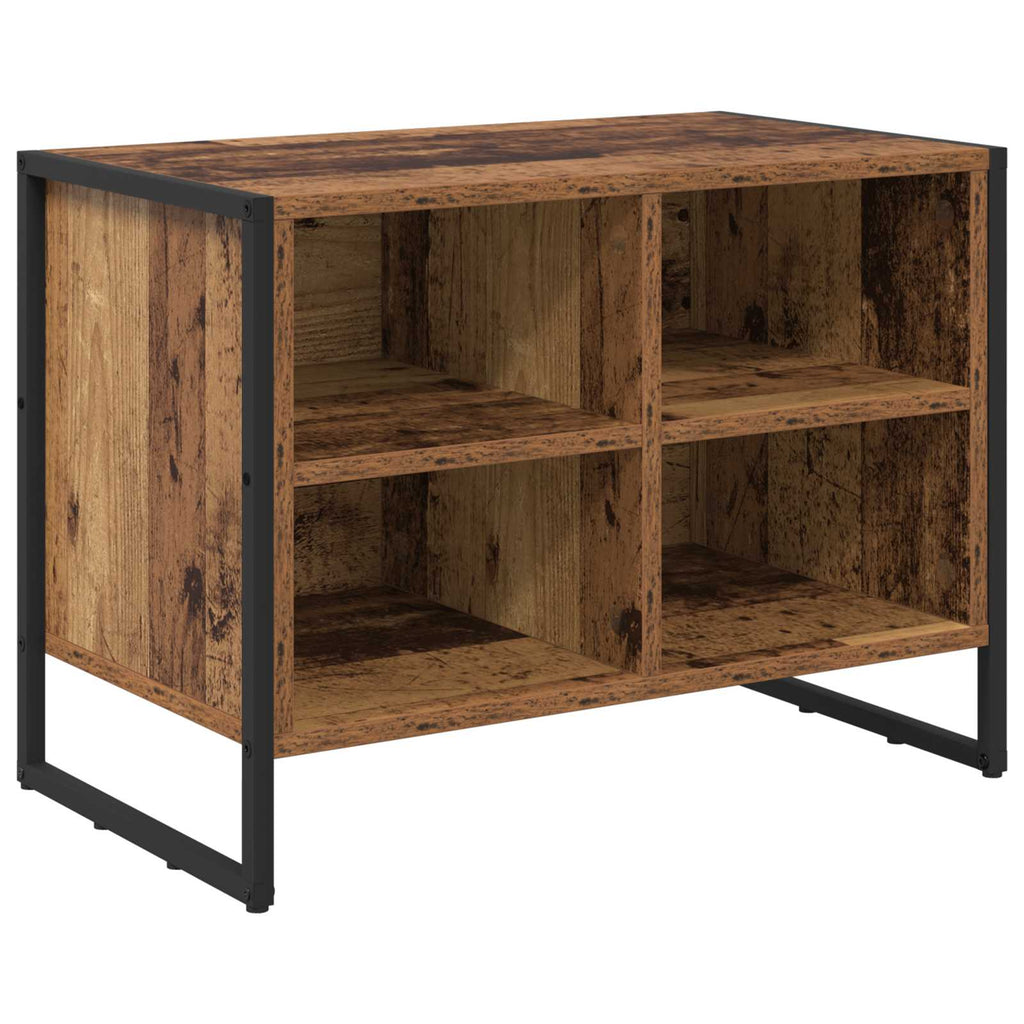 Schuhschrank mit Speicher Altholz 60 x 35 x 44 cm Holzwerkstoff