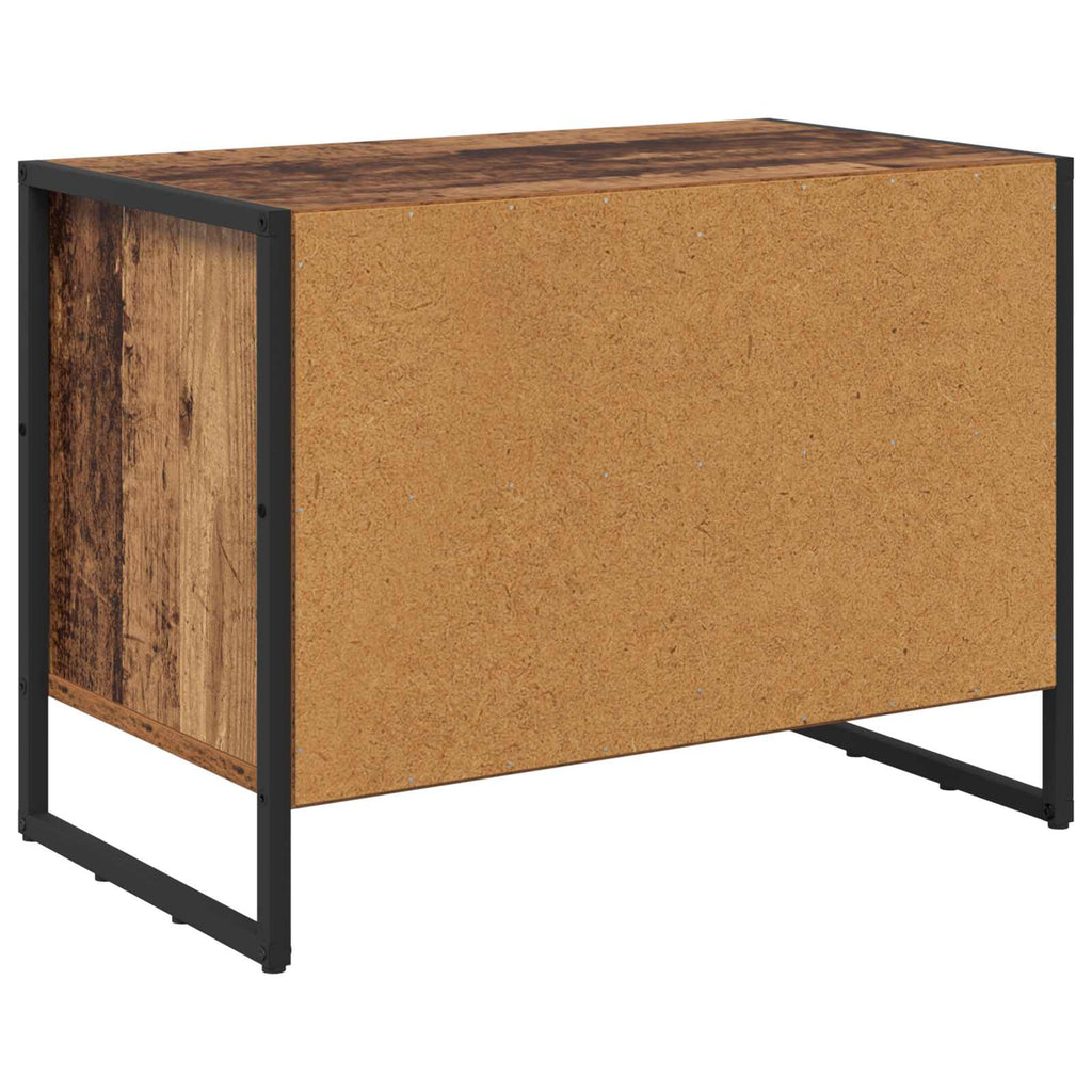 Schuhschrank mit Speicher Altholz 60 x 35 x 44 cm Holzwerkstoff