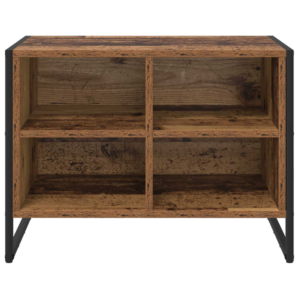 Schuhschrank mit Speicher Altholz 60 x 35 x 44 cm Holzwerkstoff