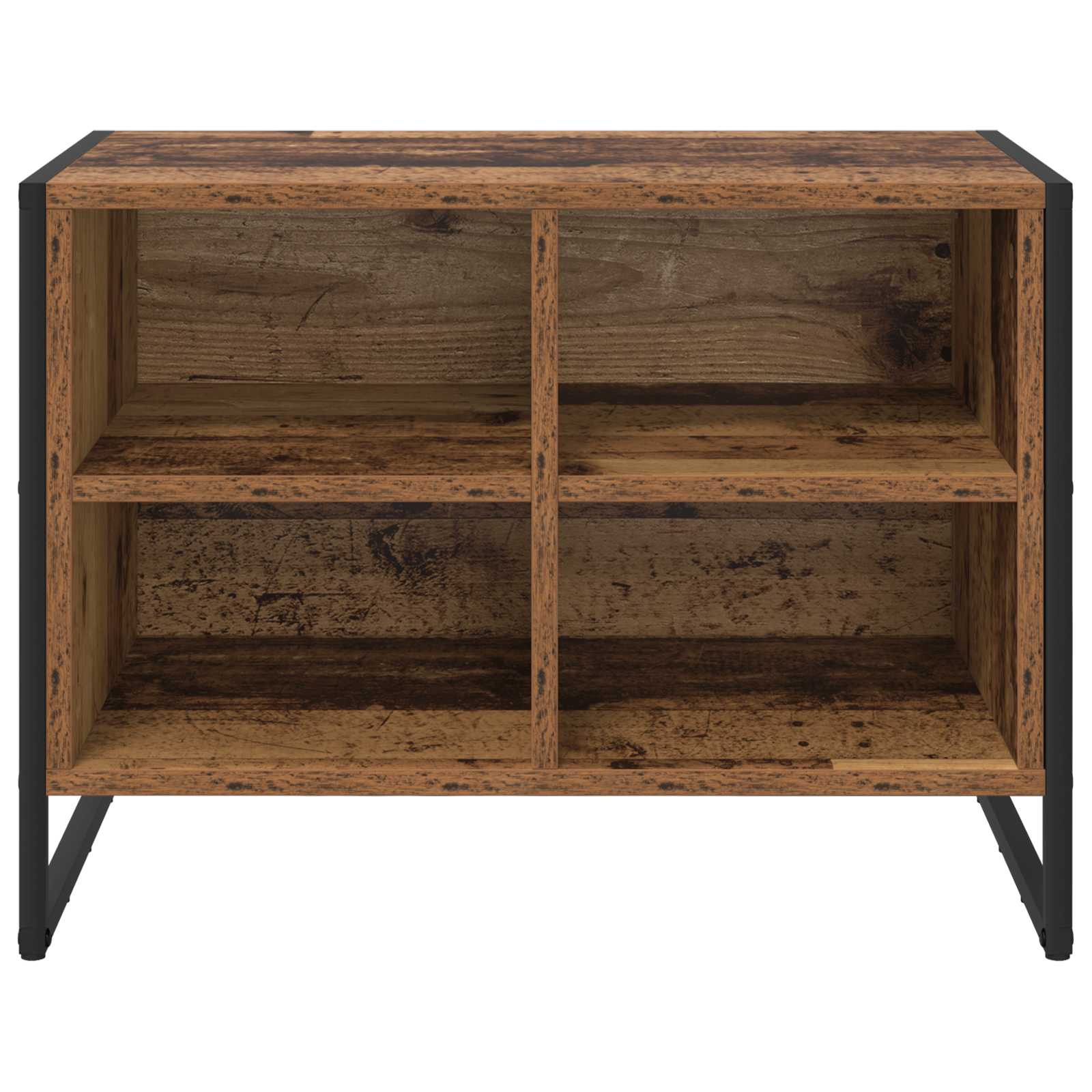 Schuhschrank mit Speicher Altholz 60 x 35 x 44 cm Holzwerkstoff