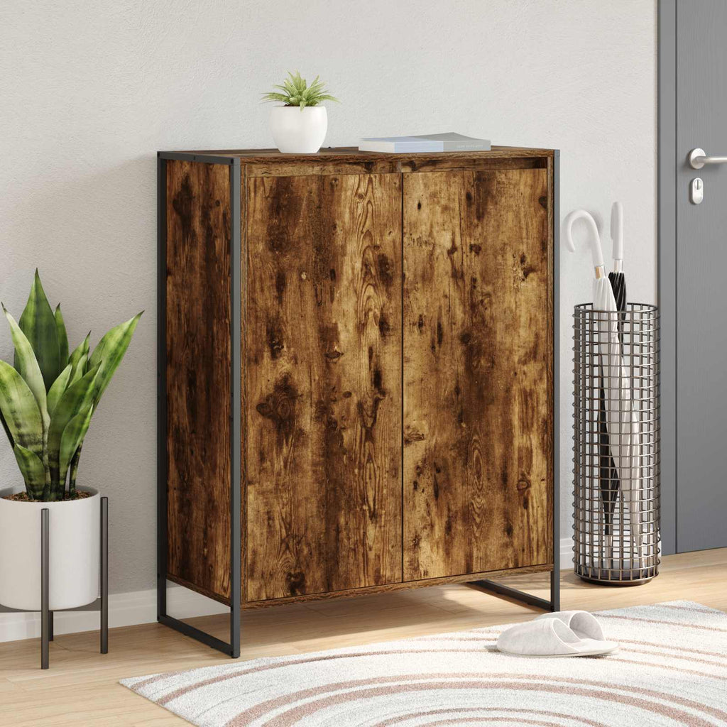 Schuhschrank mit Tür Raucharbe 79 x 36 x 100 cm Holzwerkstoff