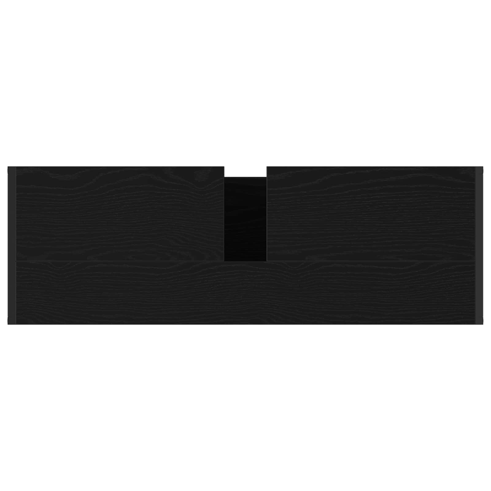 Badezimmerschrank mit Tür Schwarz Eichen-Optik 90 x 30 x 60 cm