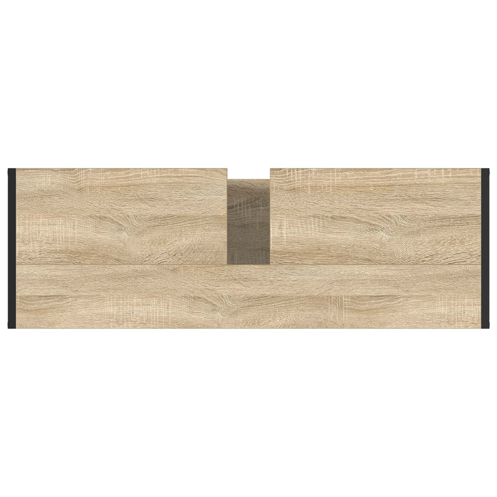Badezimmerschrank mit Tür Sonoma 90 x 30 x 60 cm Holzwerkstoff