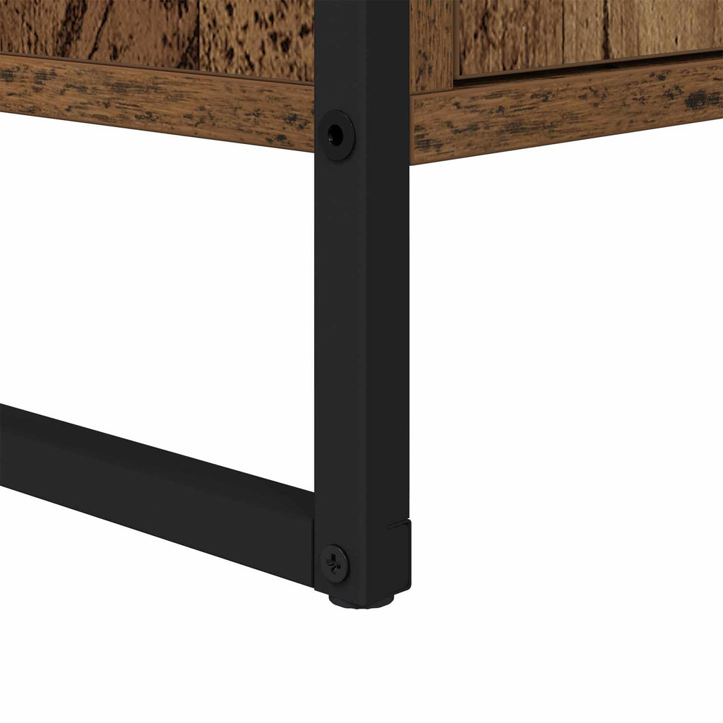Badezimmerschrank mit Tür Altholz 90 x 30 x 60 cm Holzwerkstoff