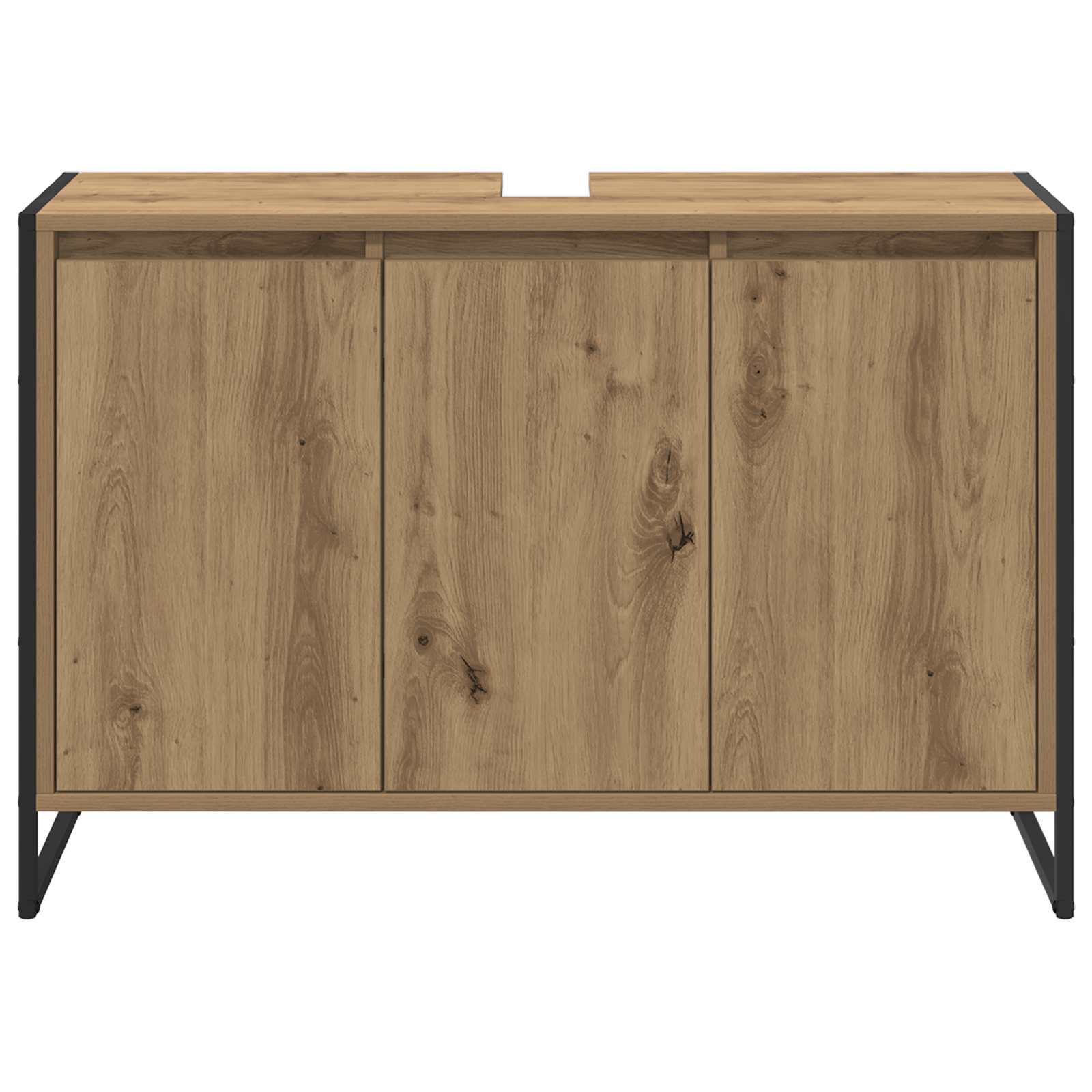 Badezimmerschrank mit Tür Kunsthandwerk Eiche 90 x 30 x 60 cm