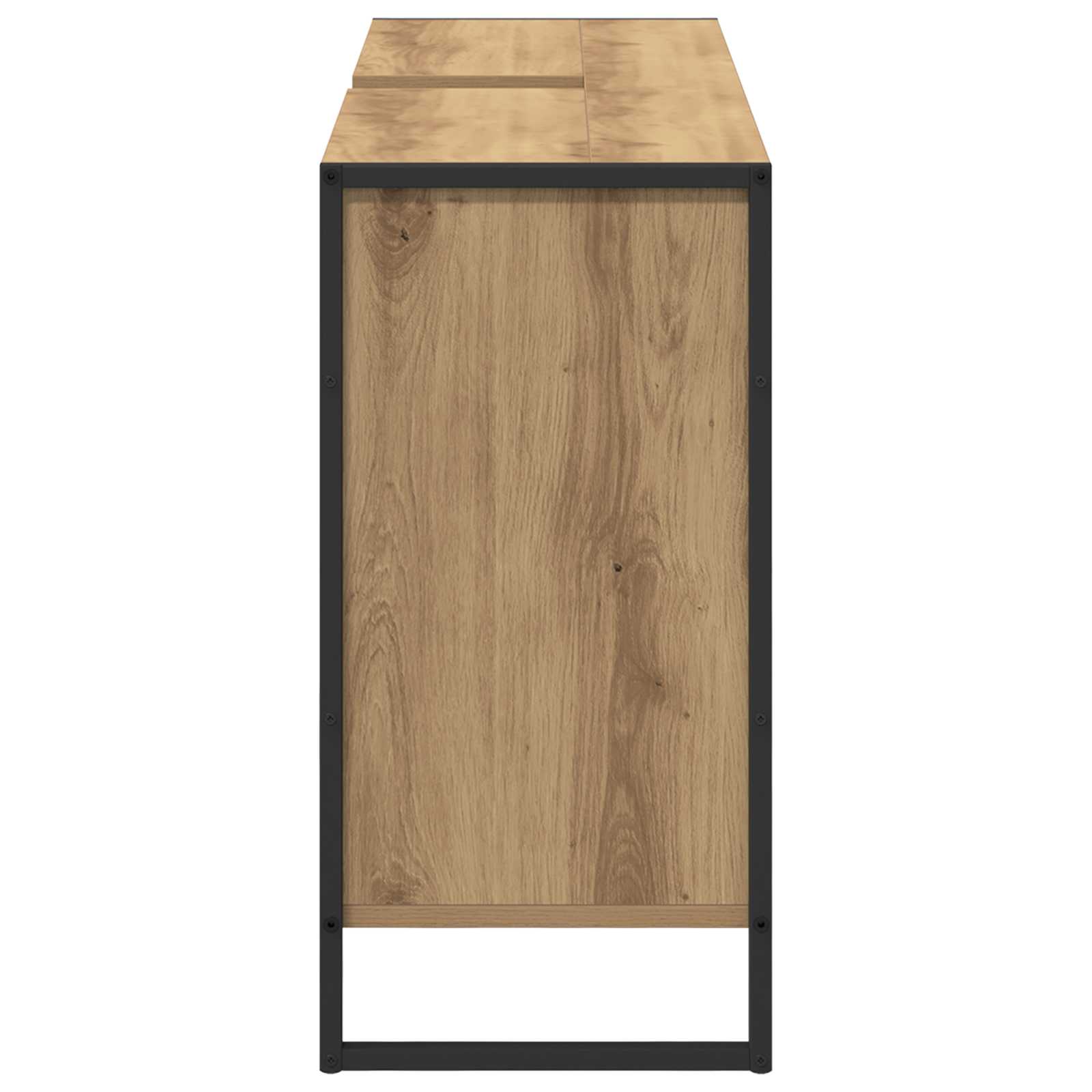 Badezimmerschrank mit Tür Kunsthandwerk Eiche 90 x 30 x 60 cm
