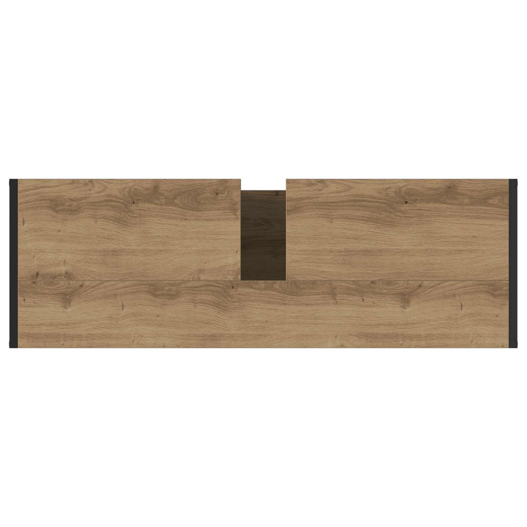Badezimmerschrank mit Tür Kunsthandwerk Eiche 90 x 30 x 60 cm