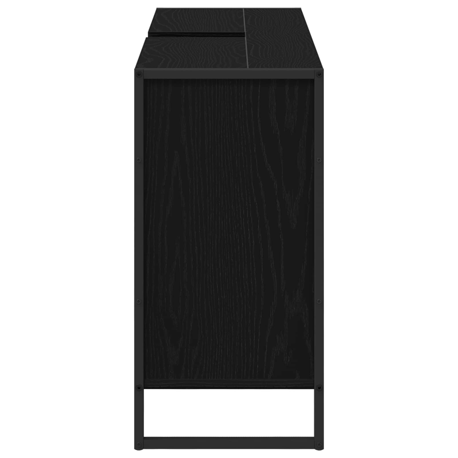 Badezimmerschrank mit Tür Schwarz Eichen-Optik 60 x 30 x 60 cm
