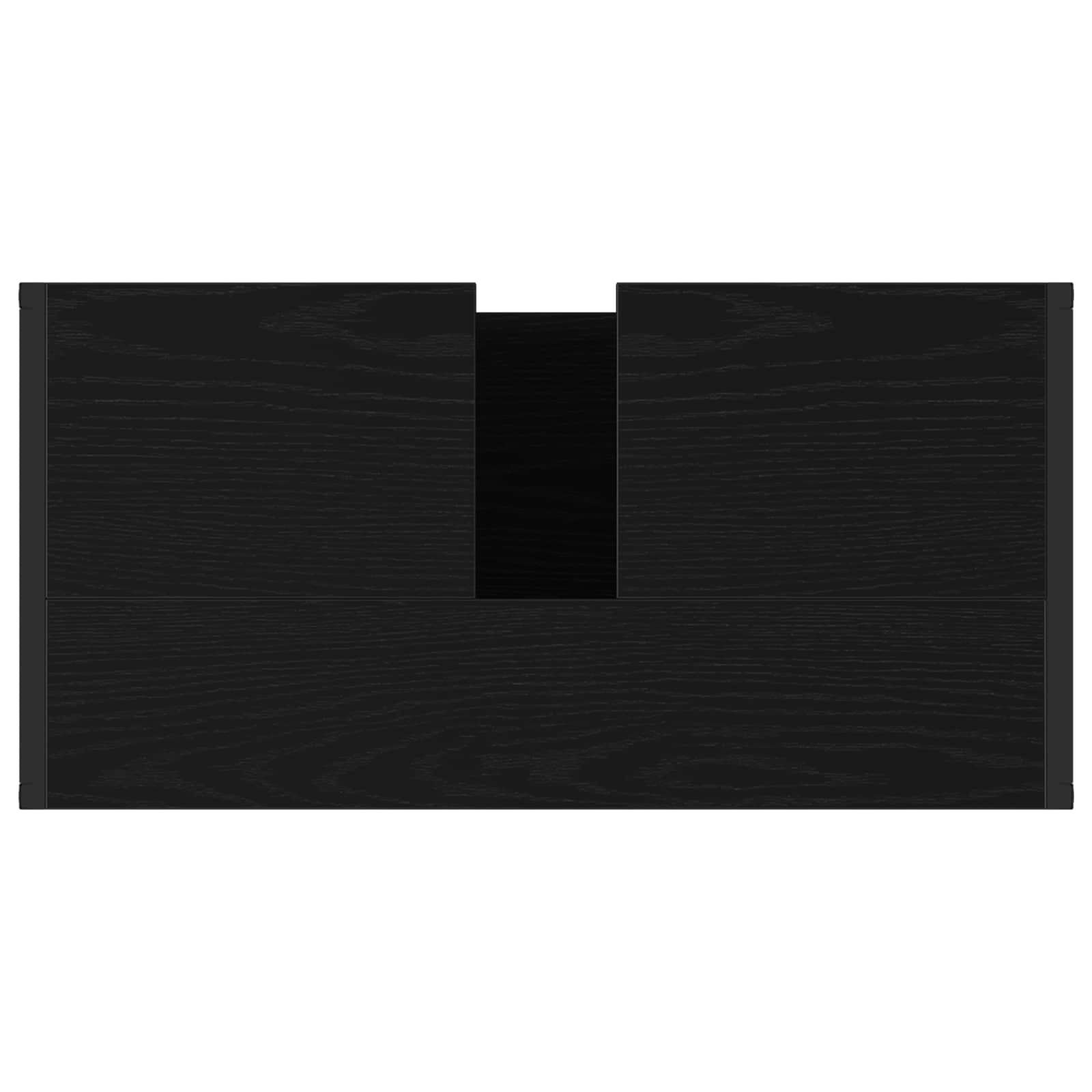 Badezimmerschrank mit Tür Schwarz Eichen-Optik 60 x 30 x 60 cm