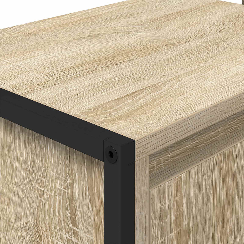 Badezimmerschrank mit Tür Sonoma 60 x 30 x 60 cm Holzwerkstoff