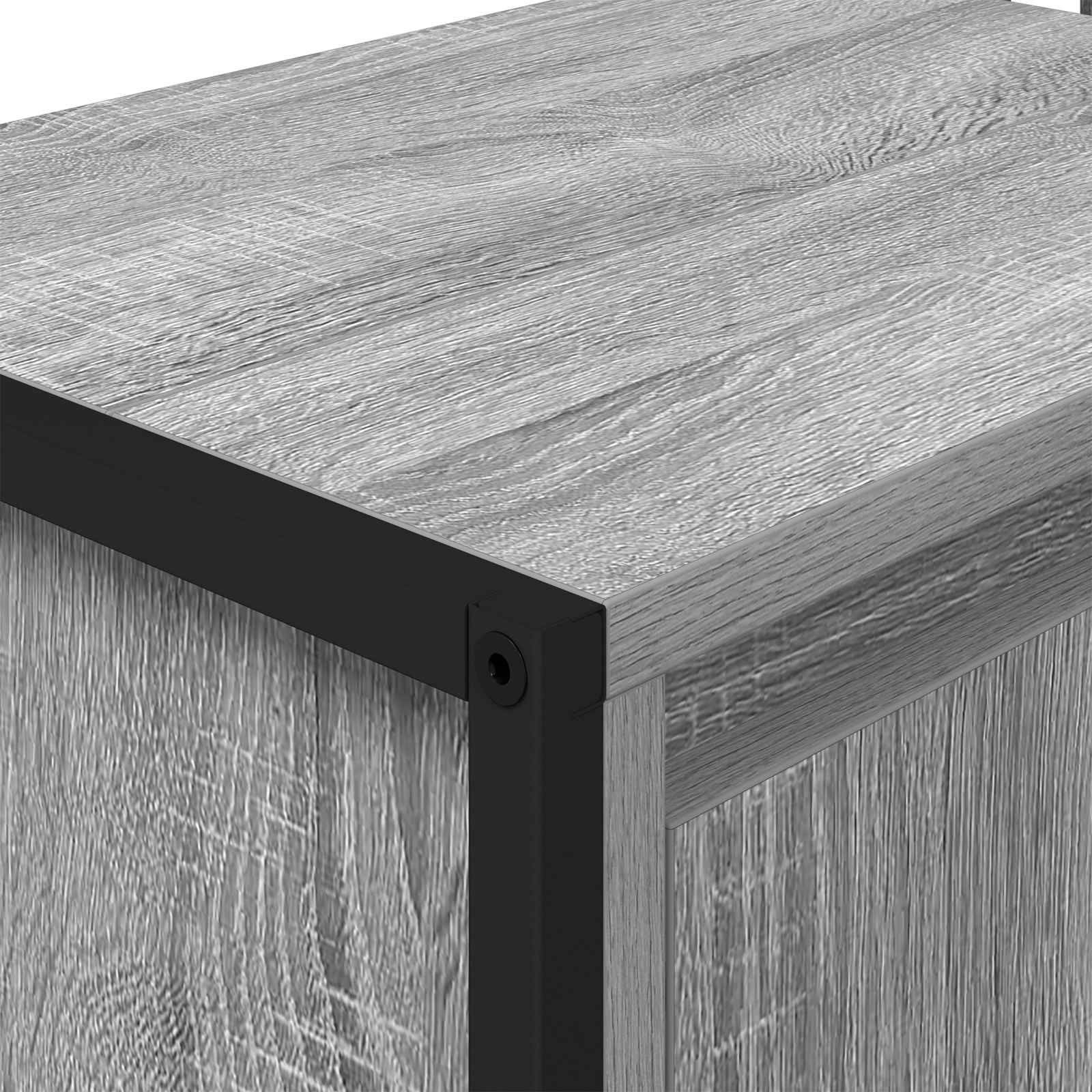 Badezimmerschrank Graues Sonoma 60 x 30 x 60 cm Holzwerkstoff
