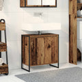 Badezimmerschrank mit Tür Altholz 60 x 30 x 60 cm Holzwerkstoff