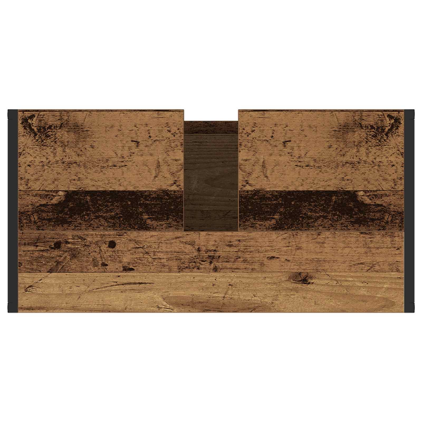 Badezimmerschrank mit Tür Altholz 60 x 30 x 60 cm Holzwerkstoff