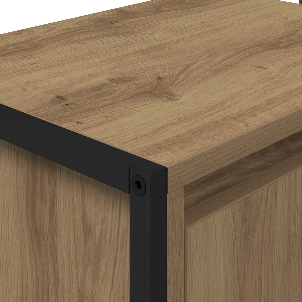 Badezimmerschrank mit Tür Kunsthandwerk Eiche 60 x 30 x 60 cm
