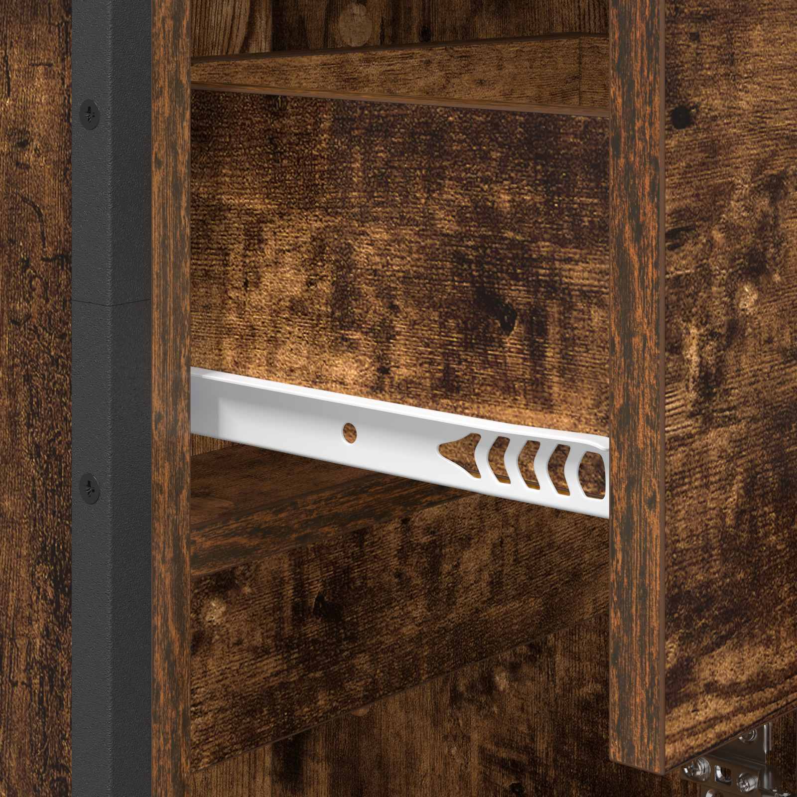 Badezimmerschrank Raucharbe 40 x 30 x 180 cm Holzwerkstoff