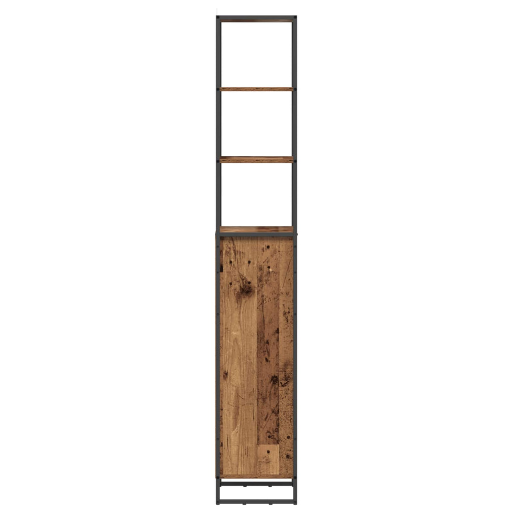 Badezimmerschrank Altholz 40 x 30 x 180 cm Holzwerkstoff