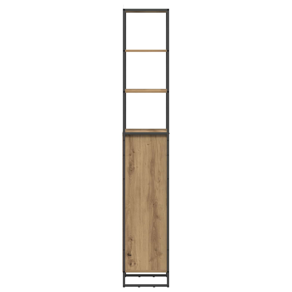 Badezimmerschrank mit Tür Kunsthandwerk Eiche 40 x 30 x 180 cm