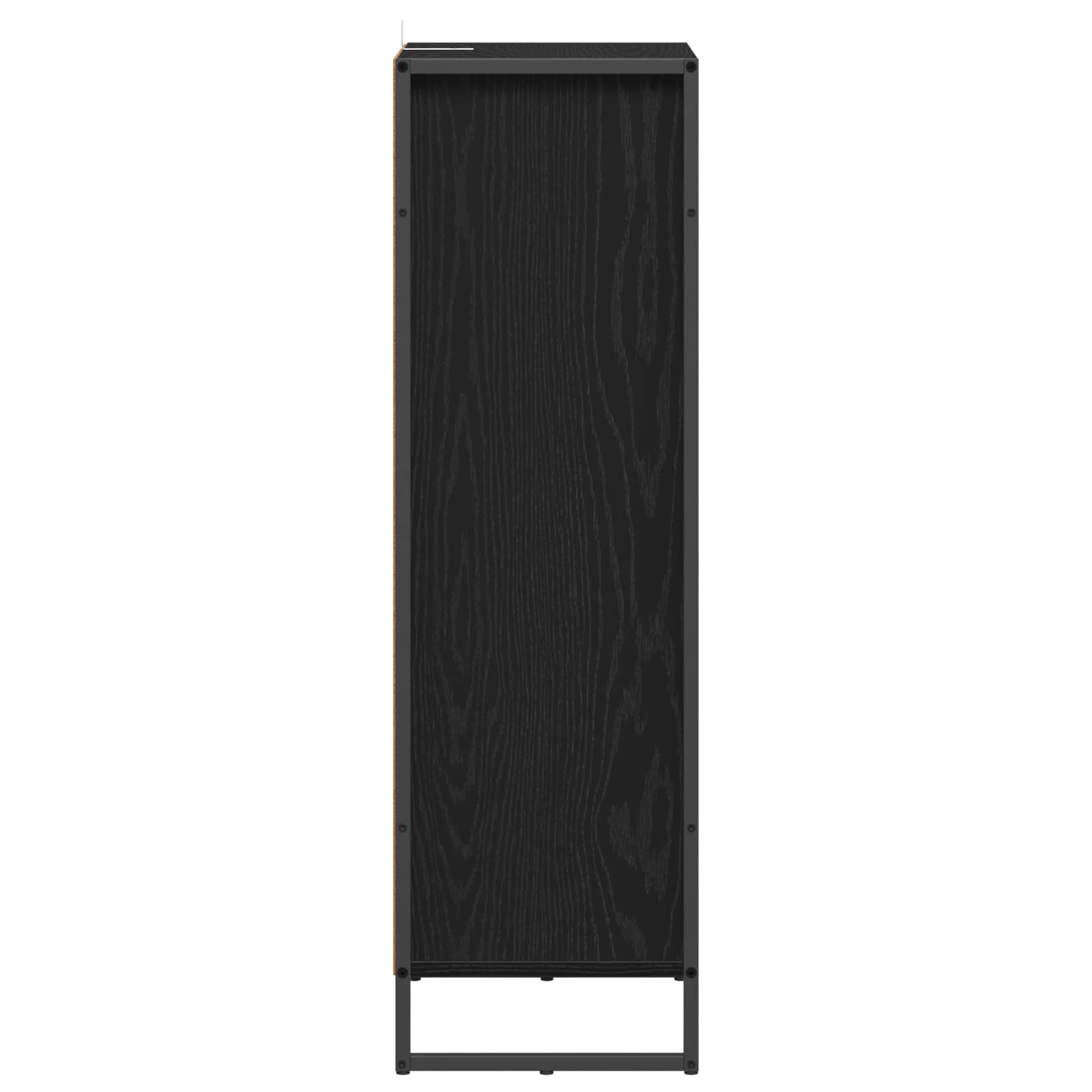 Badezimmerschrank mit Tür Schwarz Eichen-Optik 40 x 30 x 100 cm