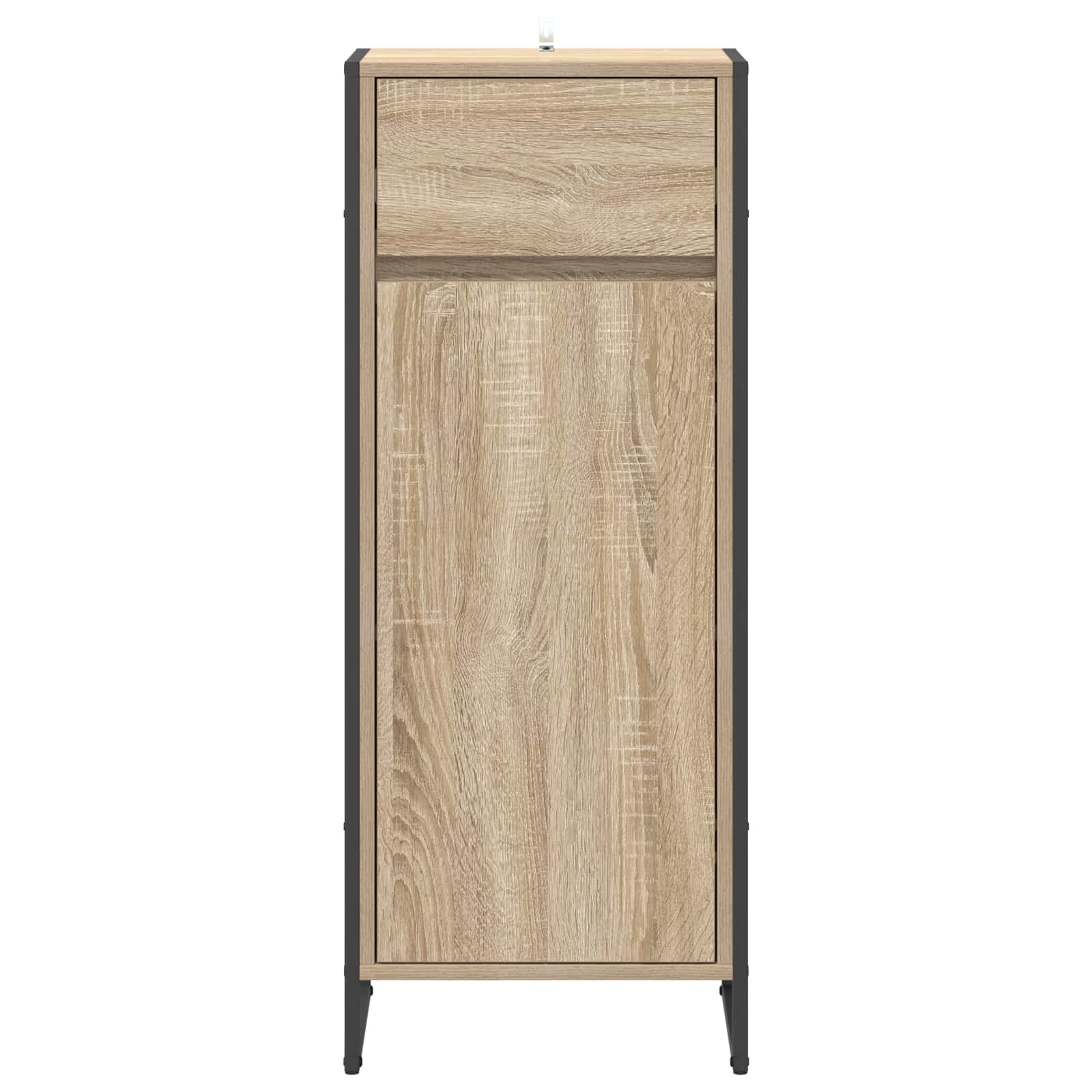 Badezimmerschrank mit Tür Sonoma 40 x 30 x 100 cm Holzwerkstoff