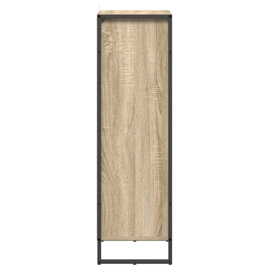 Badezimmerschrank mit Tür Sonoma 40 x 30 x 100 cm Holzwerkstoff