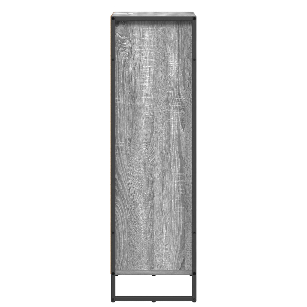 Badezimmerschrank Graues Sonoma 40 x 30 x 100 cm Holzwerkstoff