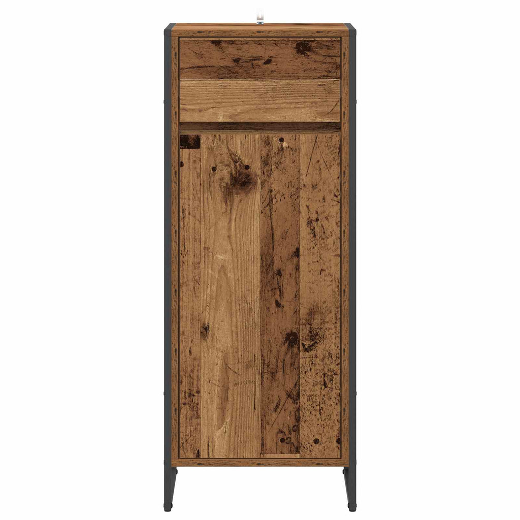 Badezimmerschrank Altholz 40 x 30 x 100 cm Holzwerkstoff