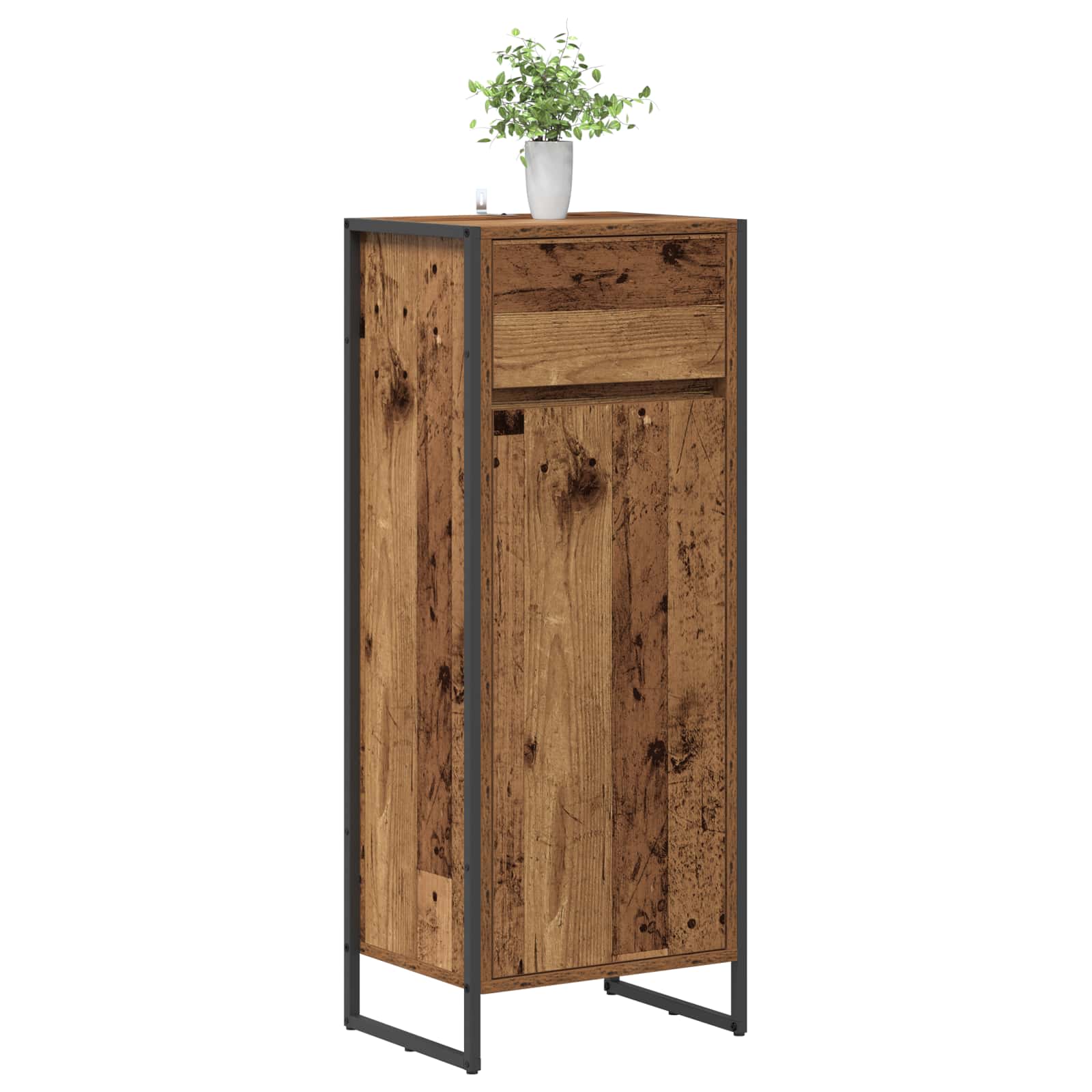 Badezimmerschrank Altholz 40 x 30 x 100 cm Holzwerkstoff
