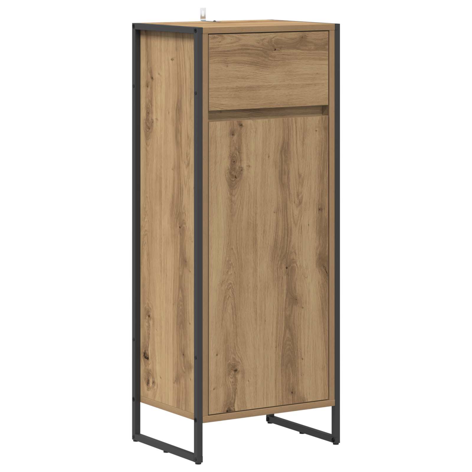 Badezimmerschrank mit Tür Kunsthandwerk Eiche 40 x 30 x 100 cm