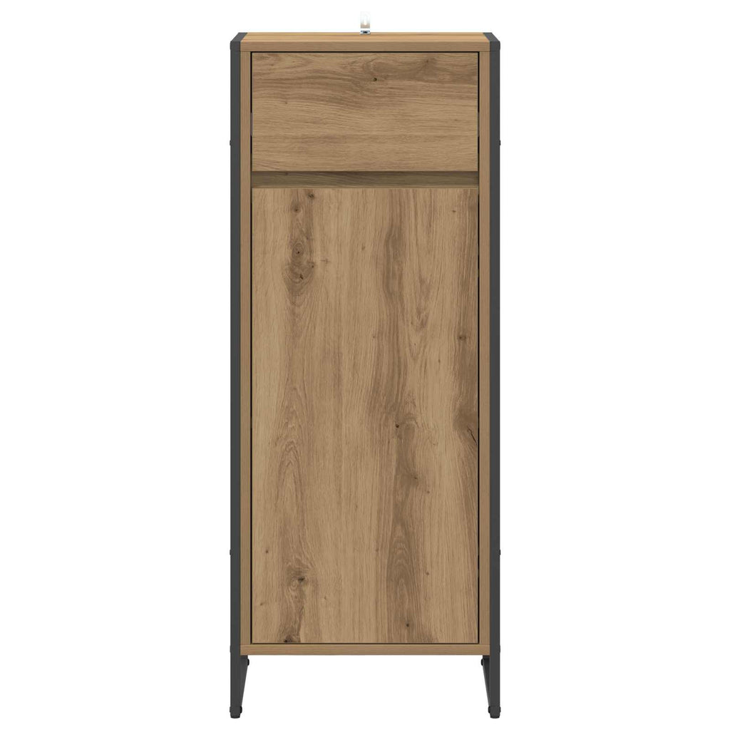 Badezimmerschrank mit Tür Kunsthandwerk Eiche 40 x 30 x 100 cm