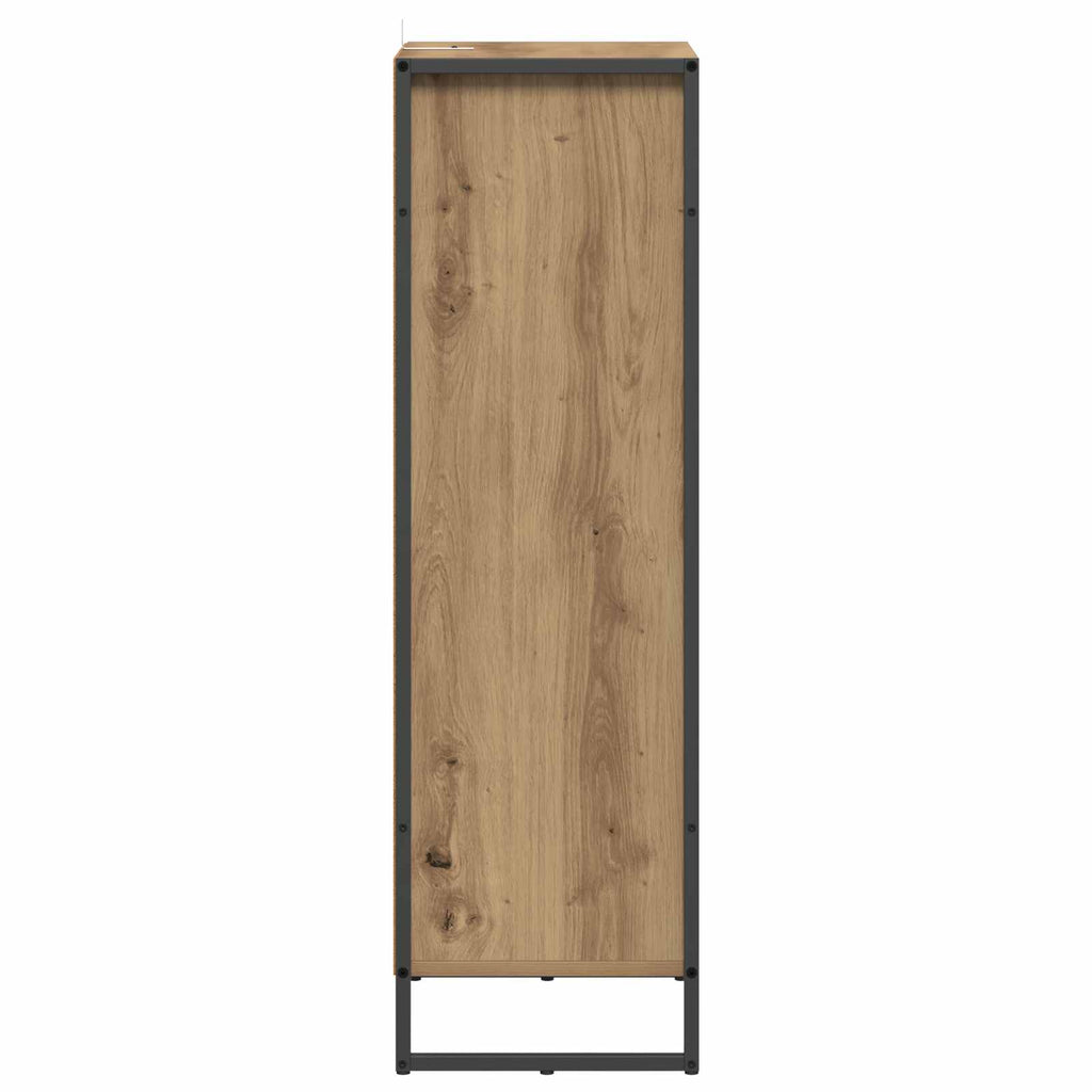 Badezimmerschrank mit Tür Kunsthandwerk Eiche 40 x 30 x 100 cm