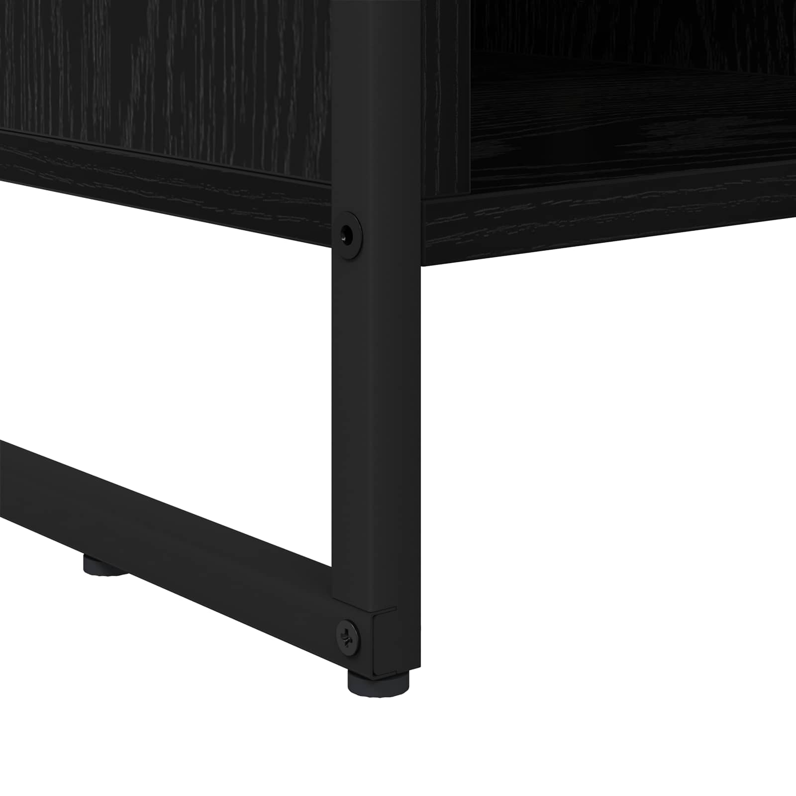 TV-Schränk Schwarz Eichen-Optik 100 x 36 x 49,5 cm