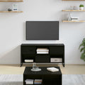 TV-Schränk Schwarz Eichen-Optik 100 x 36 x 49,5 cm
