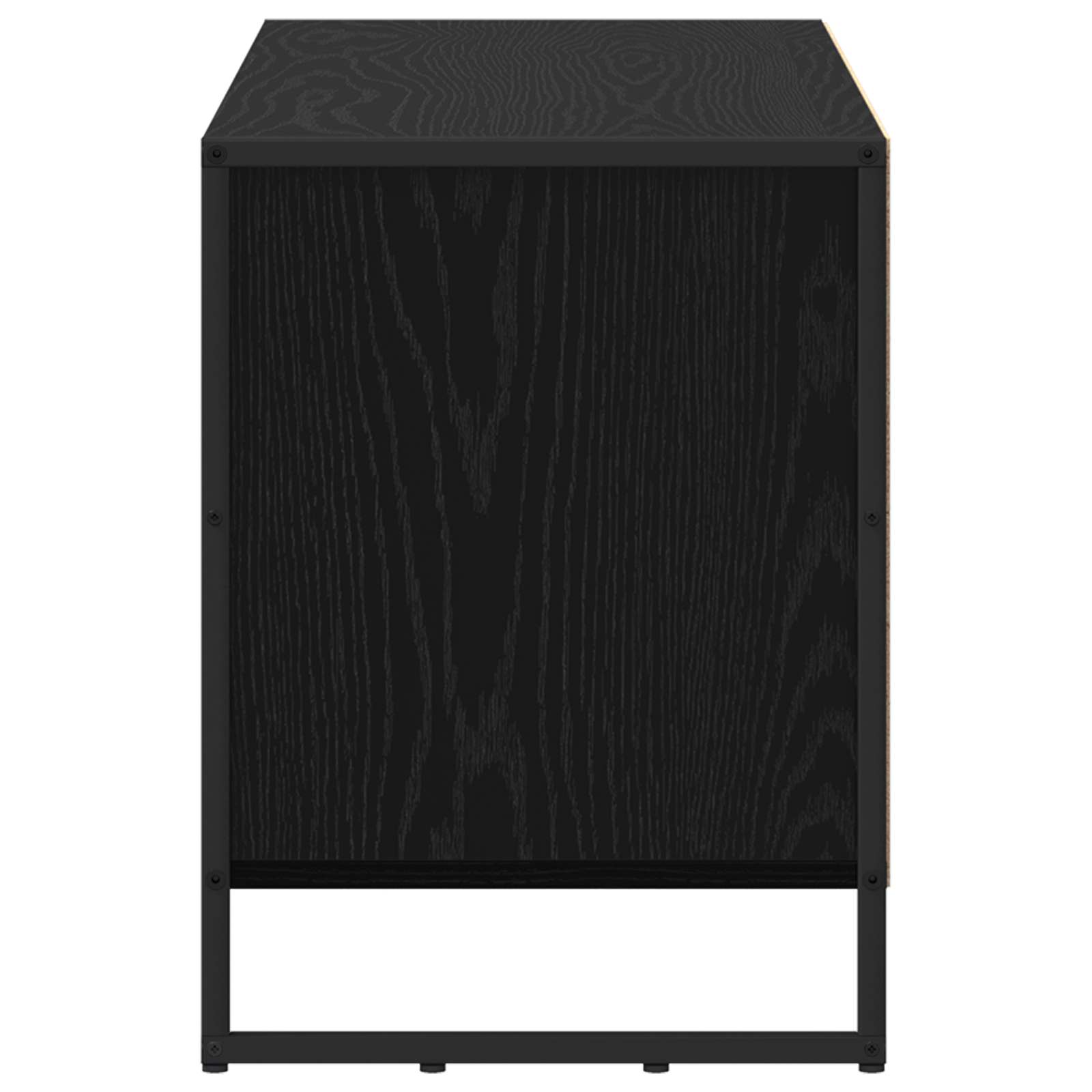 TV-Schränk Schwarz Eichen-Optik 100 x 36 x 49,5 cm