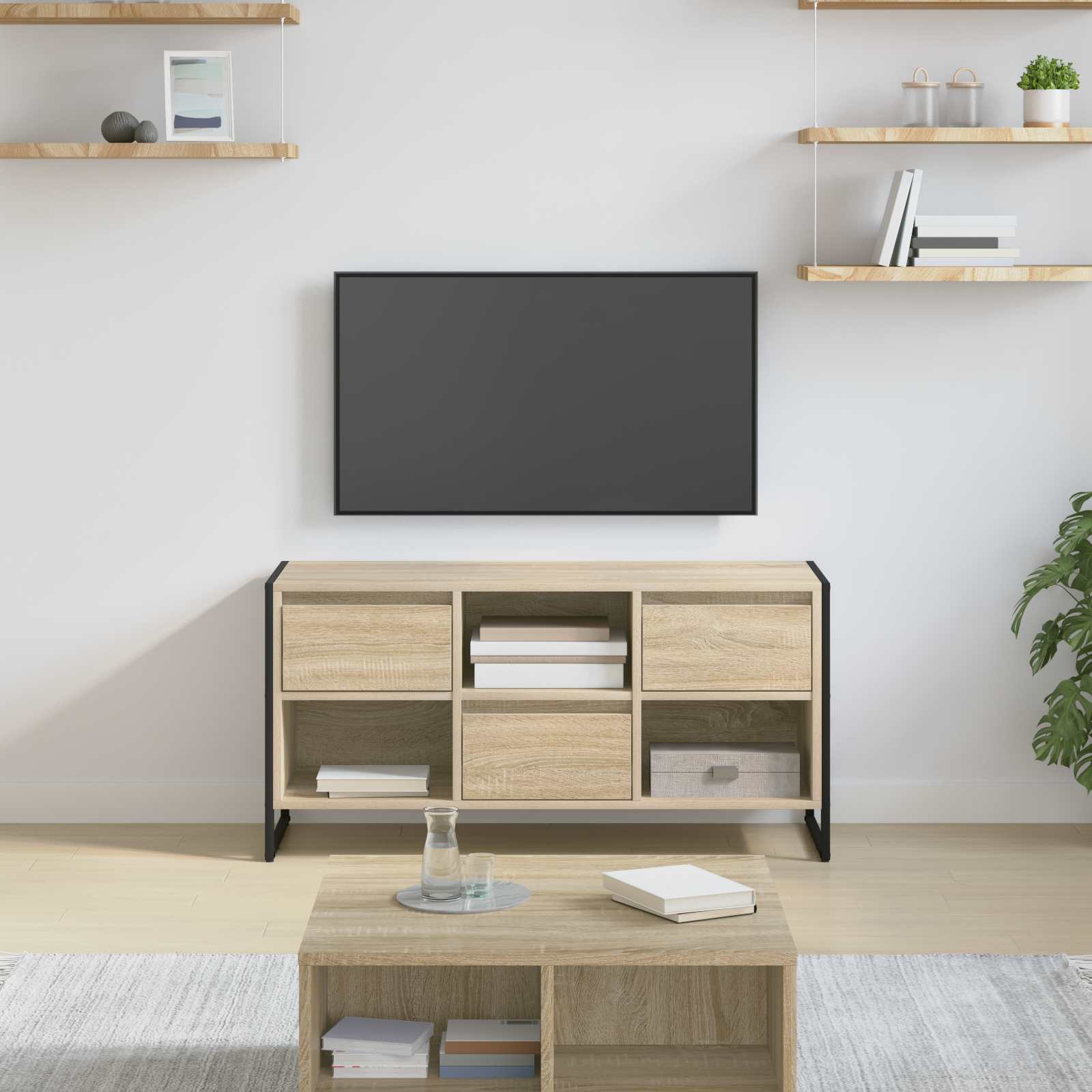 TV-Schränk Sonoma 100 x 36 x 49,5 cm Holzwerkstoff