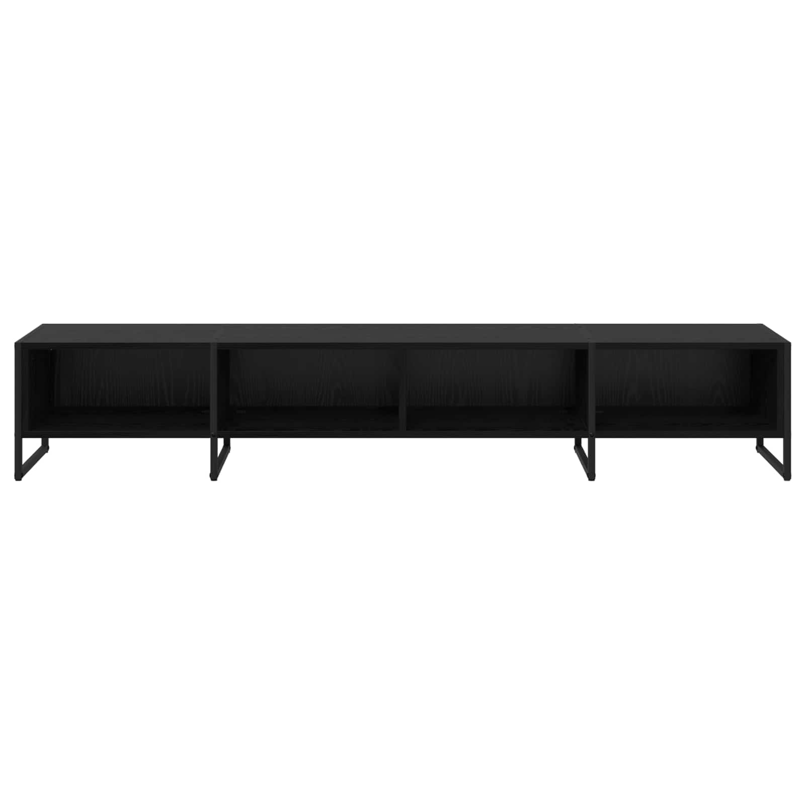 TV-Schränk Schwarz Eichen-Optik 170,5 x 36 x 30,5 cm
