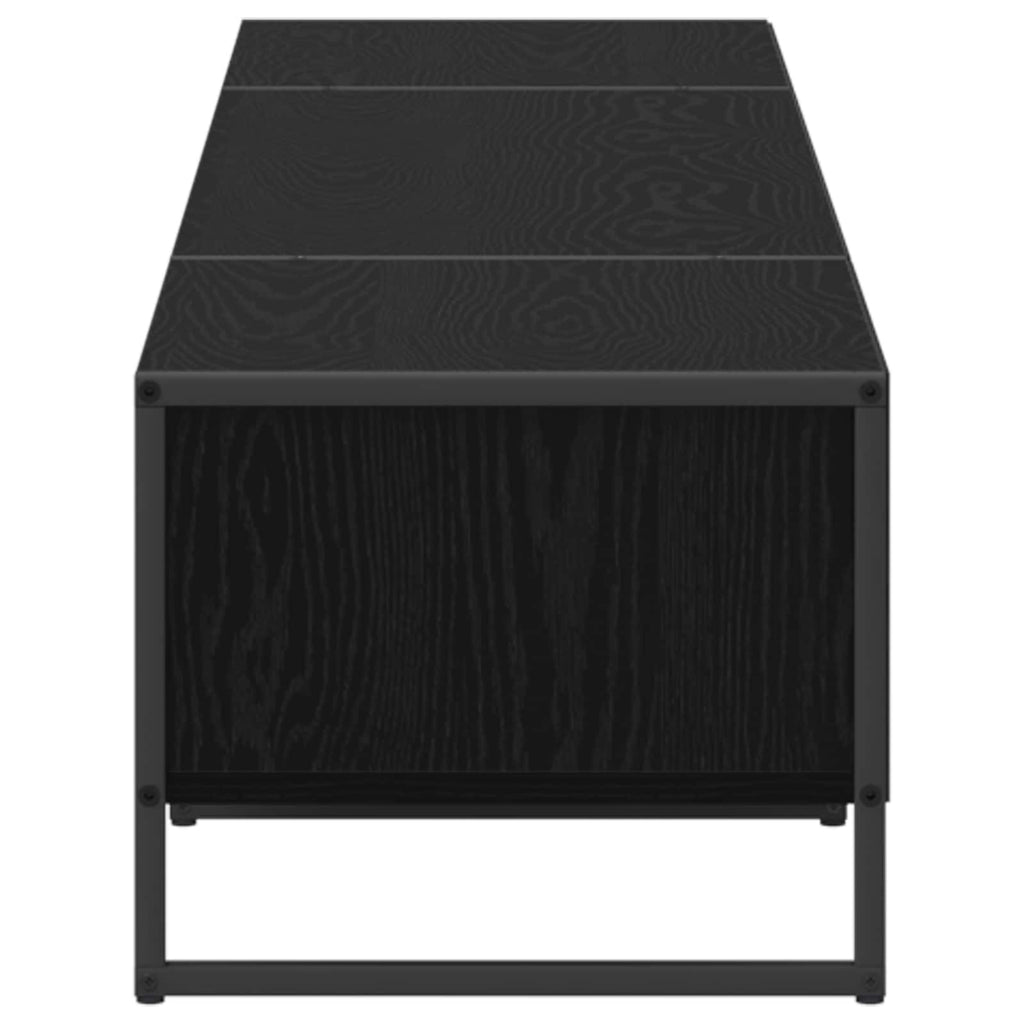 TV-Schränk Schwarz Eichen-Optik 170,5 x 36 x 30,5 cm