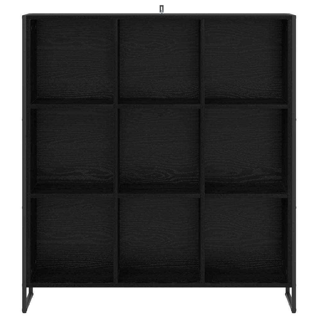 Bücherregal Schwarz Eichen-Optik 99,5 x 30 x 108,5 cm
