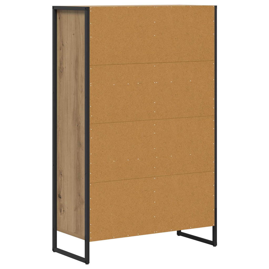 Bücherregal Kunsthandwerk Eiche 68 x 30 x 108.5 cm