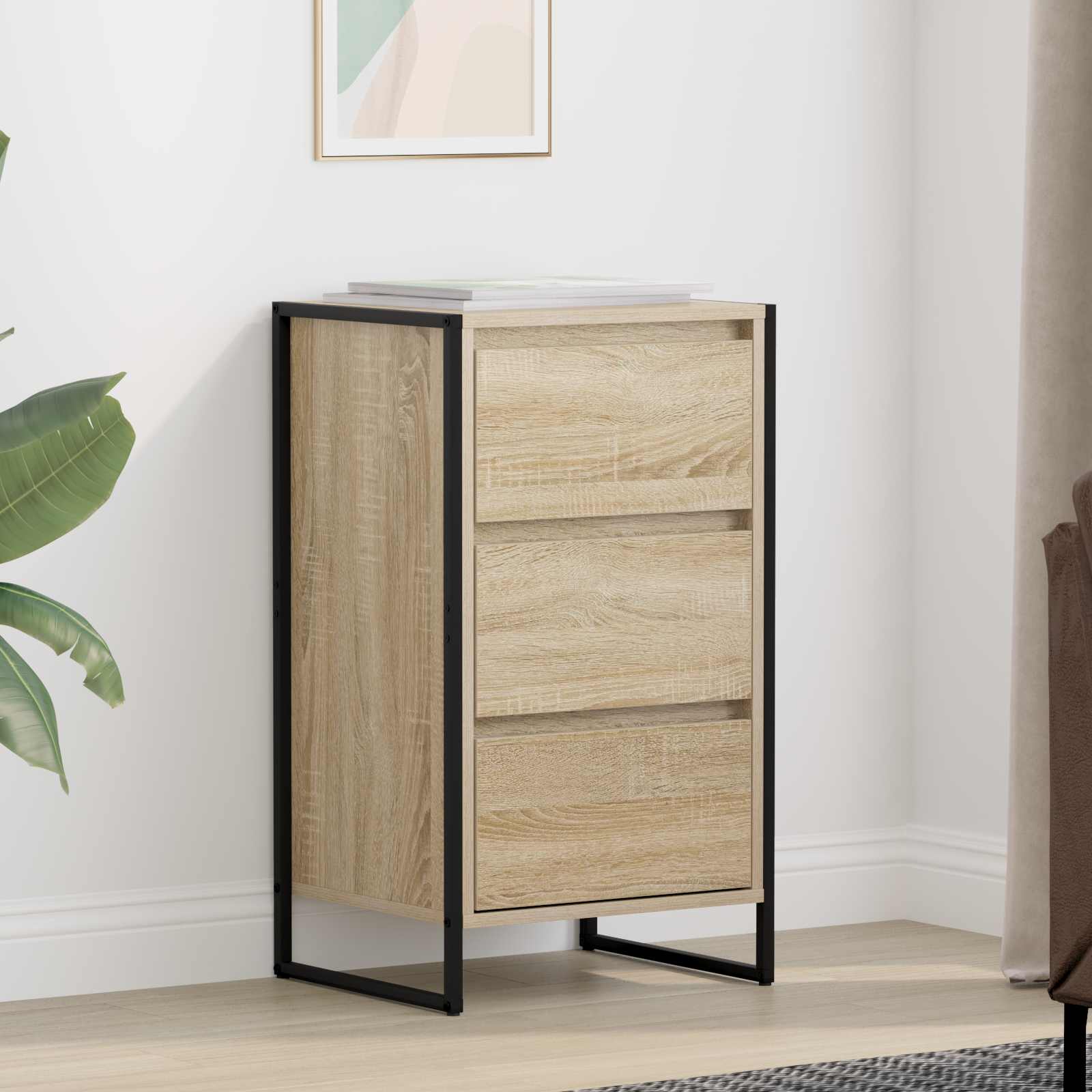 Sideboard mit Schubladen Sonoma 42 x 36 x 75,5 cm Holzwerkstoff