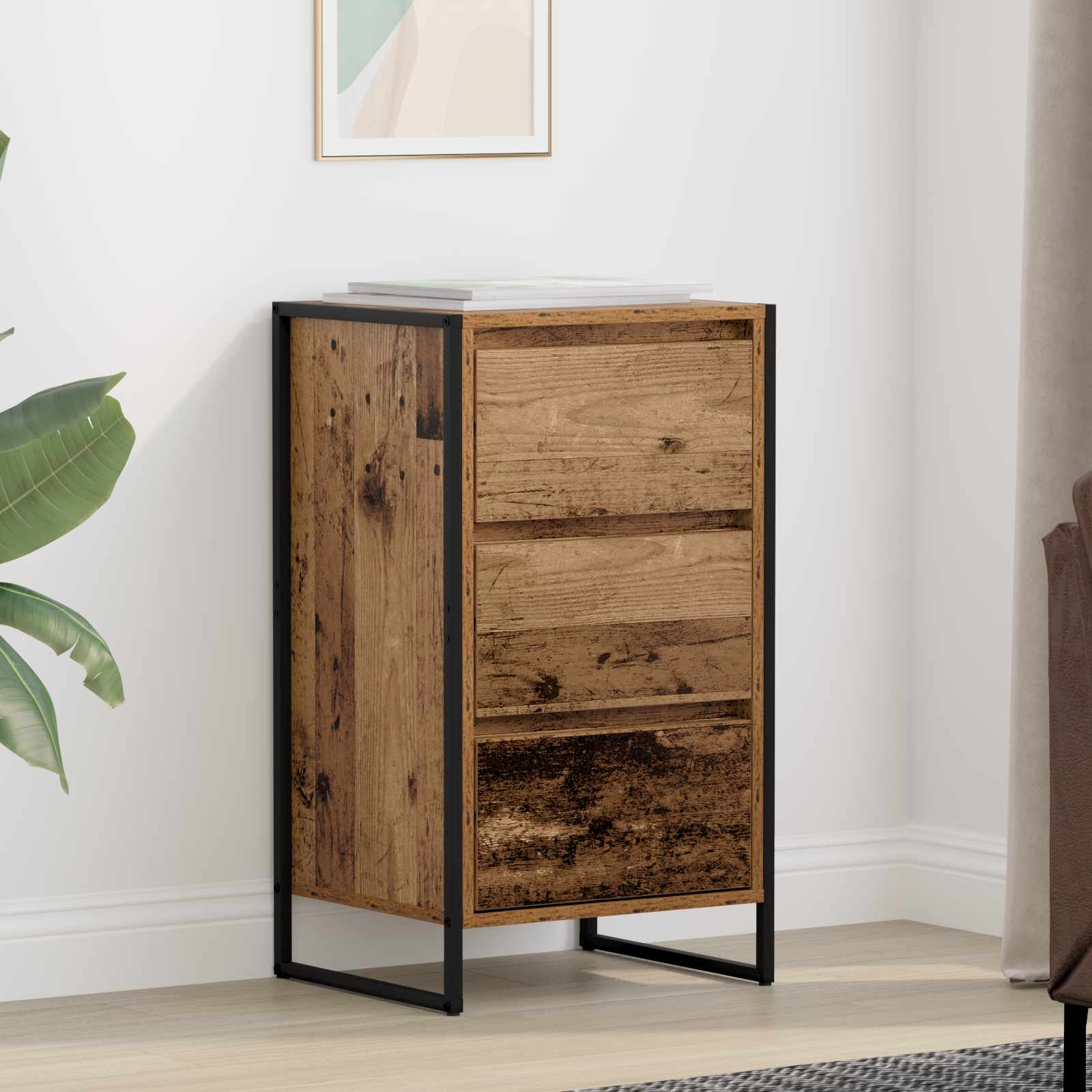 Sideboard Altholz 42 x 36 x 75,5 cm Holzwerkstoff