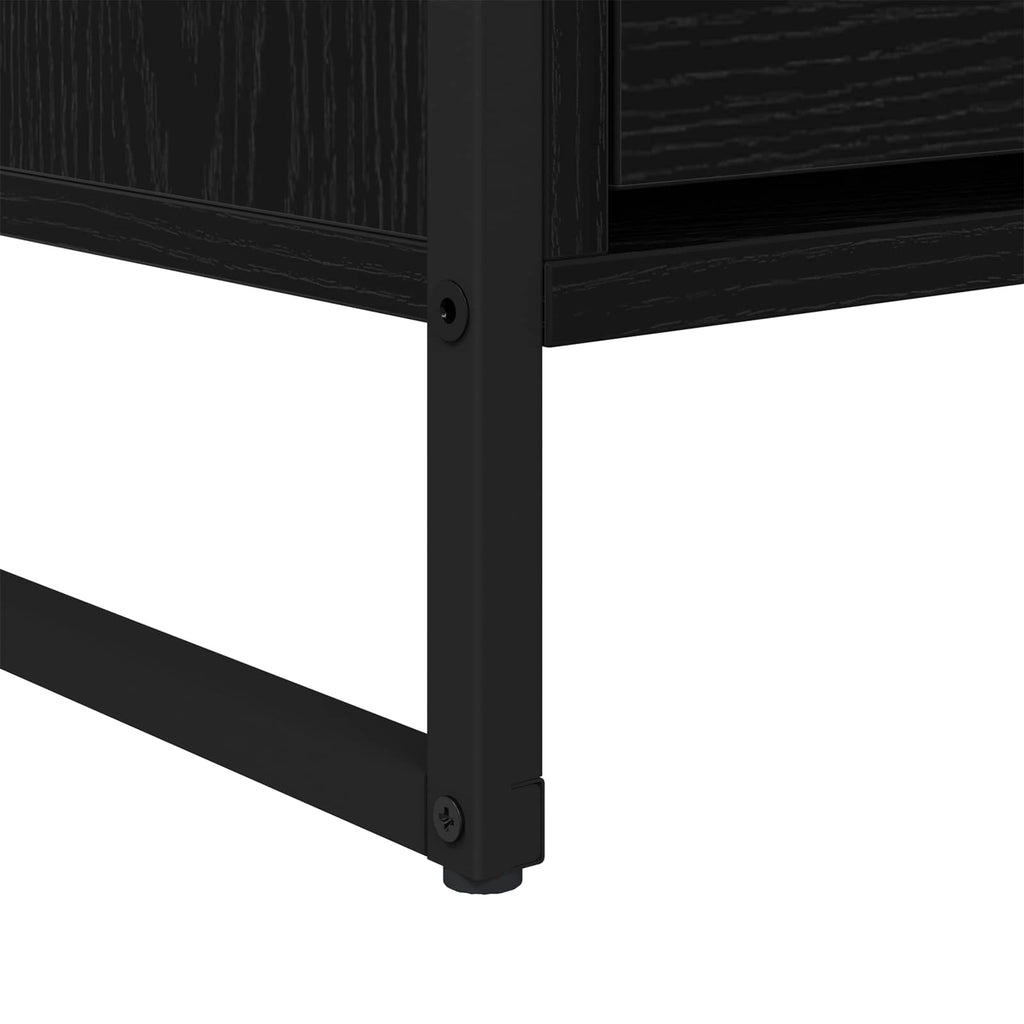 TV-Schränk Schwarz Eichen-Optik 100 x 36 x 49,5 cm