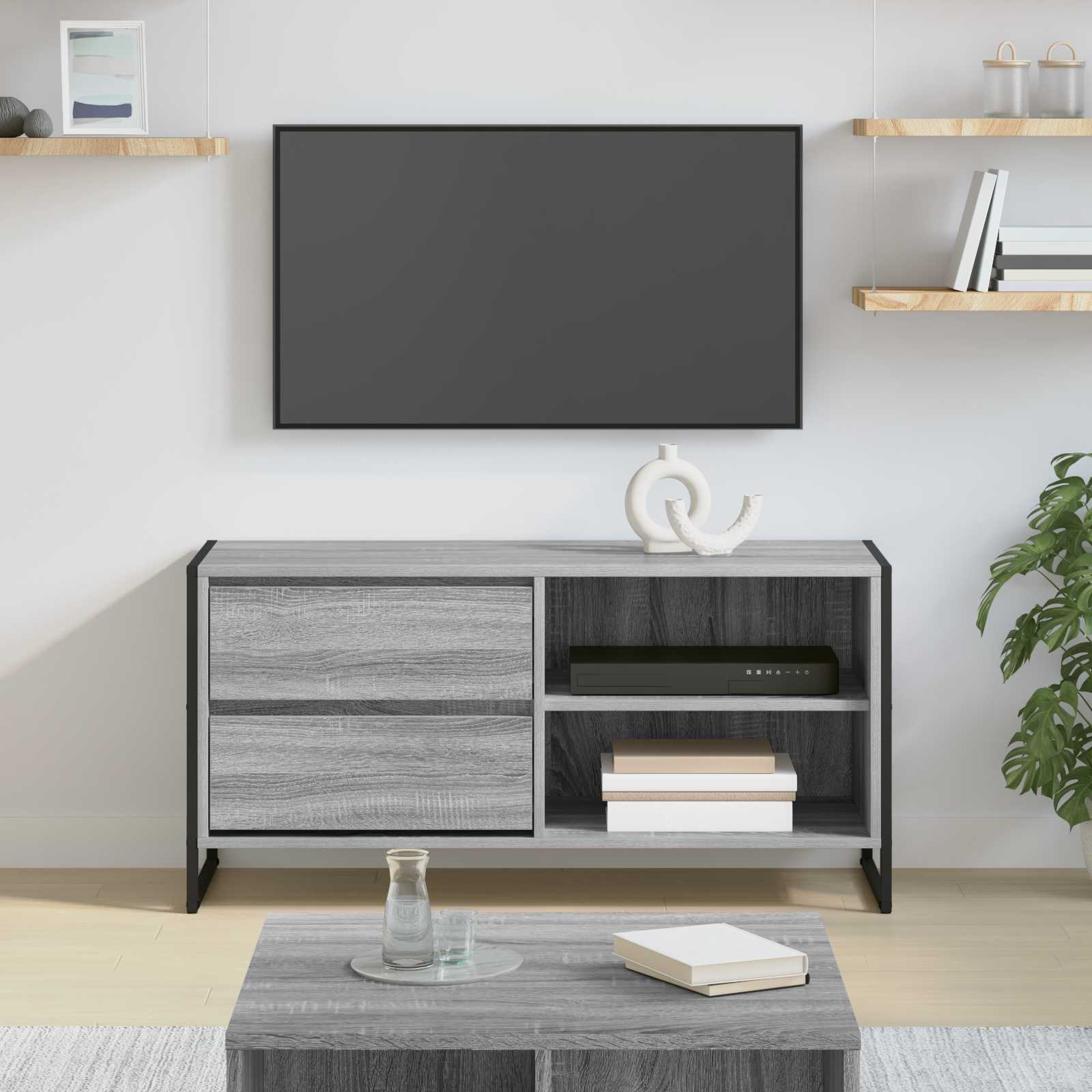 TV-Schränk Graues Sonoma 100 x 36 x 49,5 cm Holzwerkstoff