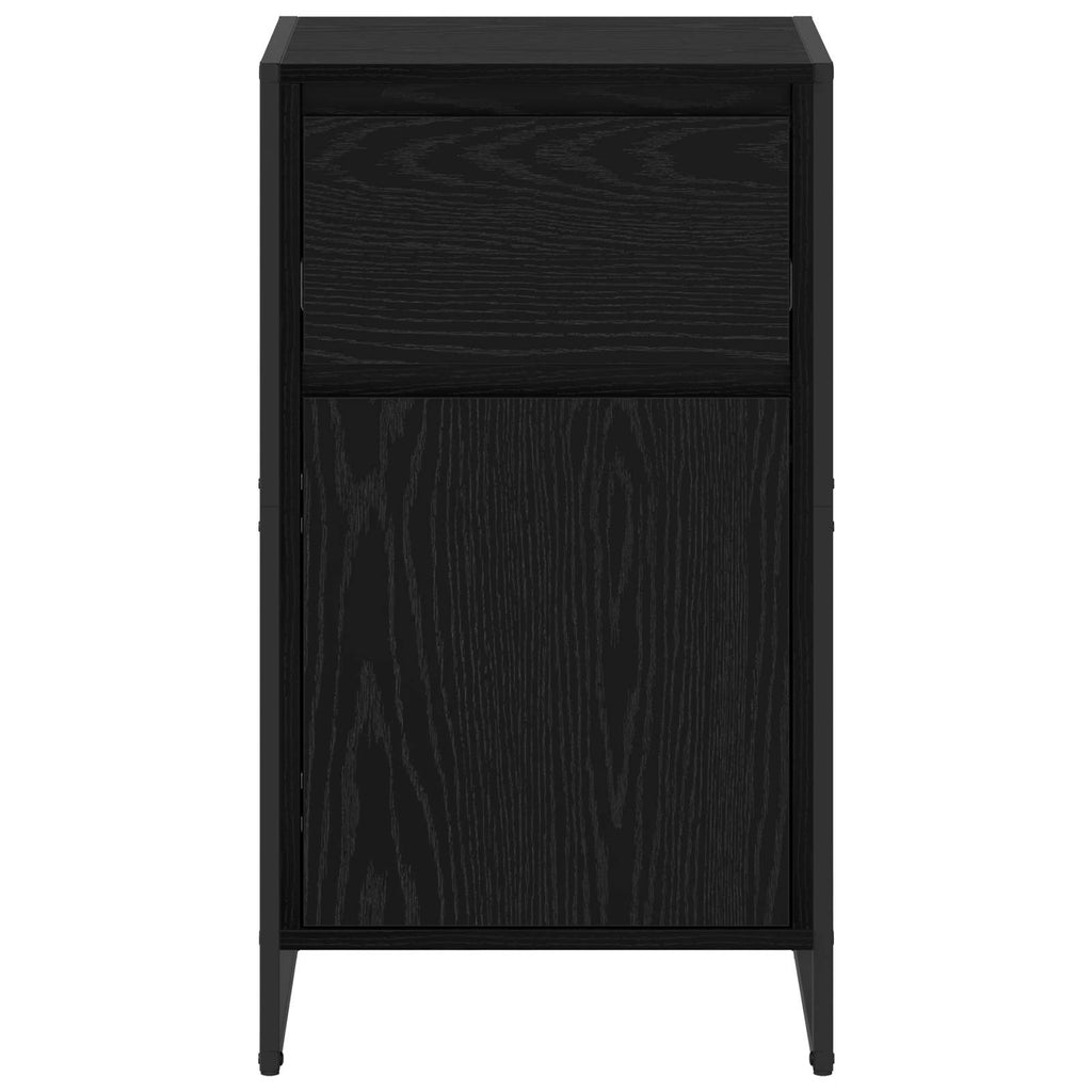 Sideboard Schwarz Eichen-Optik 43 x 36 x 75,5 cm Holzwerkstoff