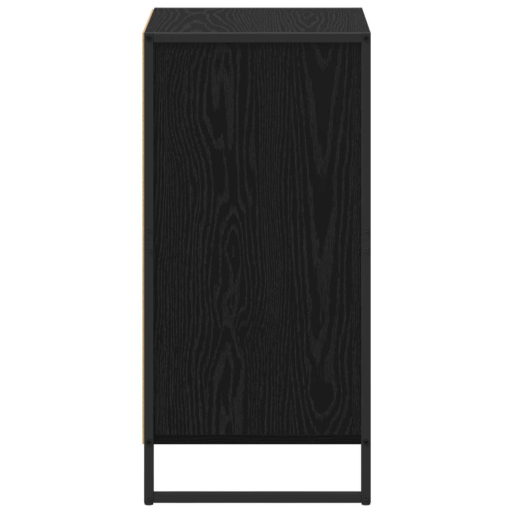 Sideboard Schwarz Eichen-Optik 43 x 36 x 75,5 cm Holzwerkstoff