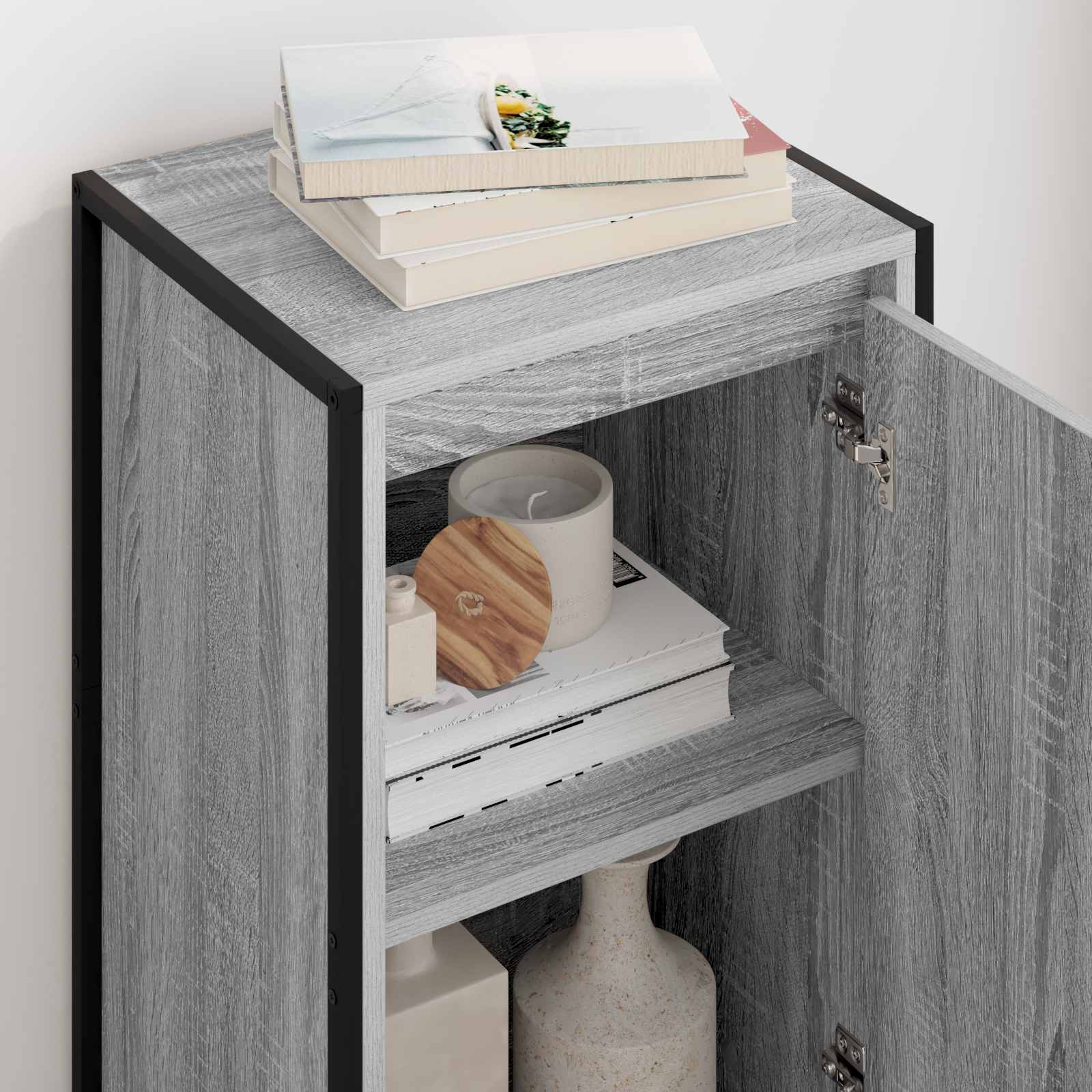 Sideboard Graues Sonoma 43 x 36 x 75,5 cm Holzwerkstoff
